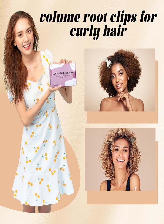 Foaryoer 9 Pcs Hair Volume Clip for Roots, Root Lifting Hair Clips for Volume,Curly Hair Clips Volume Root Clips for Curly Hair,No Crease Volumizing Claw Clamps for Bouncy Curls(Black +White+ Brown) - Image 5